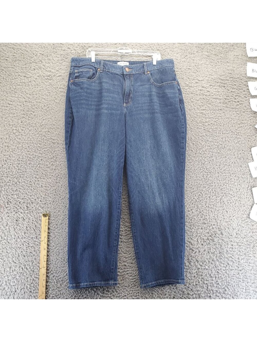 Lane Bryant Jeans Womens Size 18 Plus Blue Straight Stretch Denim *Read*